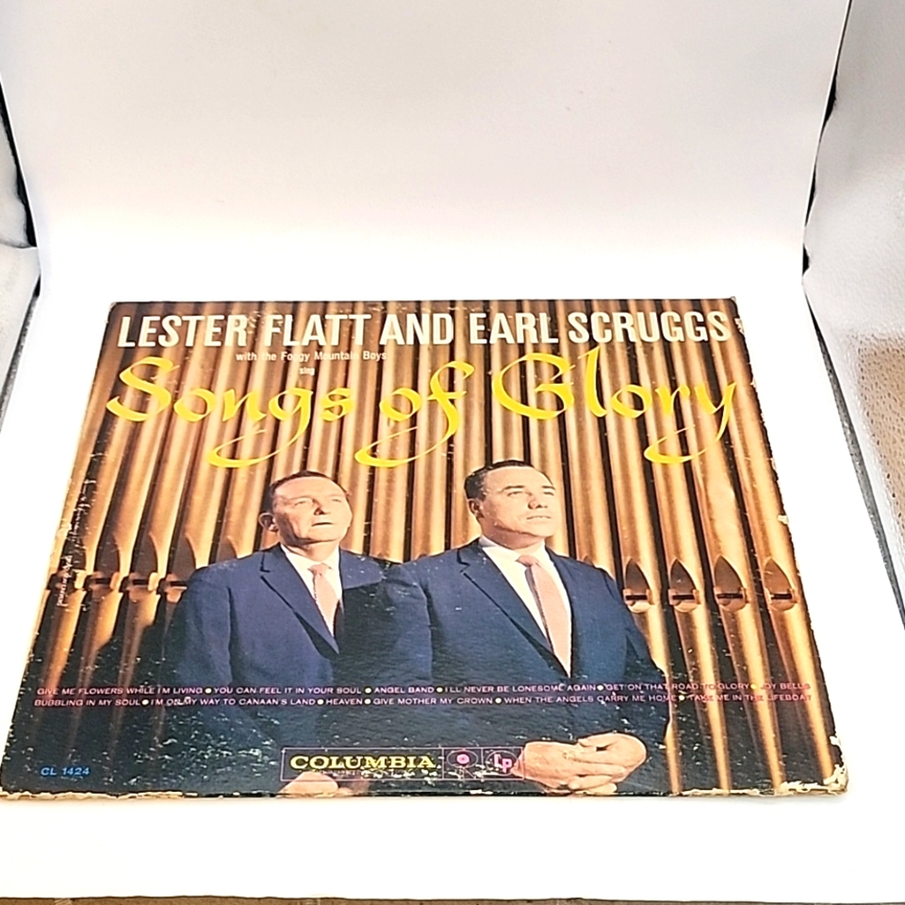 Vintage 1960 Lester Flatt & Earl Scruggs Songs if Glory CL1424 Columbia LP